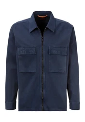 BOSS ORANGE Cargojacke Lovel-zip_12 Dunkelblau/Blau