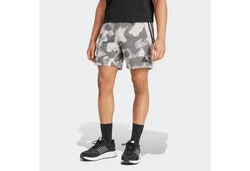 Adidas Sportswear Shorts FI 3S SHO AOP Dunkelgrün/Grau/Hellgrau/Dunkelgrau