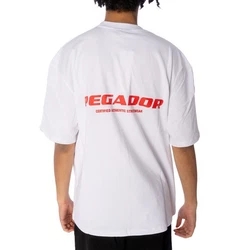 Pegador T-Shirt PGDR Colne Logo Oversized Tee weiß/rot