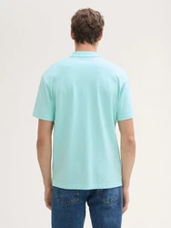 TOM TAILOR Poloshirt Relaxed Türkis/Grün/Hellgrün/Hellblau