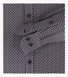 CASAMODA Langarmhemd Casual Fit Hellblau/Dunkelblau/Bordeaux