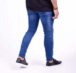 Denim Distriqt Skinny-fit-Jeans Herren SLIM FIT Jeans im Used-Look mit Stretch Blau (1059)