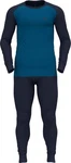 Odlo Funktionsunterwäsche Set ACTIVE WARM ECO Special Set Diving Navy/Mykonos Blau