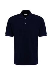 seidensticker Poloshirt Regular Polo Uni Dunkelblau/Blau