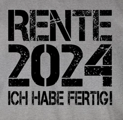 Shirtracer T-Shirt Rente schwarz