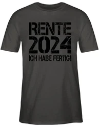 Shirtracer T-Shirt Rente schwarz
