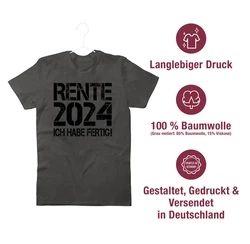 Shirtracer T-Shirt Rente schwarz