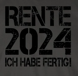 Shirtracer T-Shirt Rente schwarz