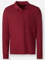 Witt Langarm-Poloshirt CATAMARAN Dunkelrot/Bordeaux