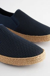 Next Netz-Espadrilles Espadrille Dunkelblau/Blau/Hellblau