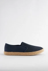 Next Netz-Espadrilles Espadrille Dunkelblau/Blau/Hellblau