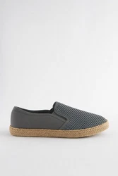 Next Netz-Espadrilles Espadrille Grau/Dunkelblau/Blau/Schwarz/Dunkelgrau