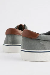Next Klassischer Stoffschuh Sneaker Hellgrau/Grau