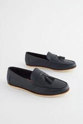 Next Loafer mit Prägung und Quaste Schwarz/Dunkelblau/Hellblau/Blau