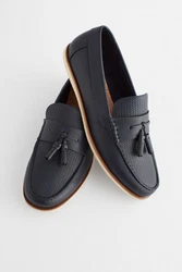 Next Loafer mit Prägung und Quaste Schwarz/Dunkelblau/Hellblau/Blau
