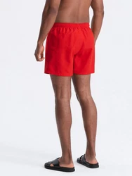 OMBRE Badehose Magic-Print für Männer Rot/Dunkelrot/Schwarz