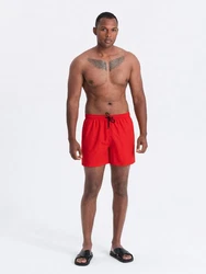 OMBRE Badehose Magic-Print für Männer Rot/Dunkelrot/Schwarz