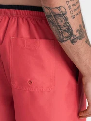 OMBRE Badehose Herren Badeshorts Rot/Rosa/Orange