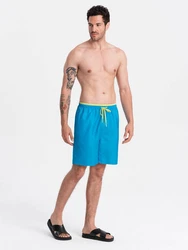 OMBRE Badehose Herren Badeshorts Türkis/Blau/Hellblau