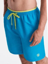 OMBRE Badehose Herren Badeshorts Türkis/Blau/Hellblau