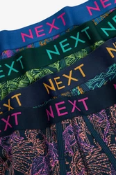 Next Bandeau-Bikini-Top Boxershorts (4er-Pack) Dunkelgrün/Mischfarben/Dunkelblau/Grün