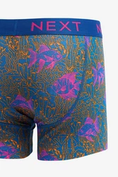 Next Bandeau-Bikini-Top Boxershorts (4er-Pack) Dunkelgrün/Mischfarben/Dunkelblau/Grün