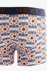Next Bandeau-Bikini-Top Boxershorts (4er-Pack) Gelb/Creme/Grau/Rot/Mischfarben/Dunkelblau/Lila