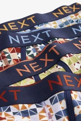 Next Bandeau-Bikini-Top Boxershorts (4er-Pack) Gelb/Creme/Grau/Rot/Mischfarben/Dunkelblau/Lila