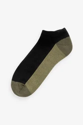 Next Sneakersocken mit gepolsterter Sohle 10er-Pack Mischfarben/Schwarz/Hellblau