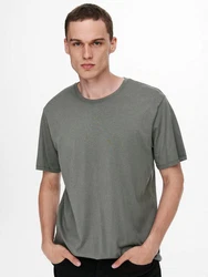 Only & Sons T-Shirt 'Matt' Dunkelgrün/Grün/Grau/Hellgrau