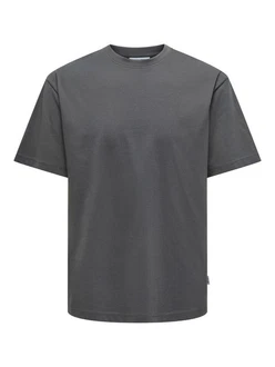 ONLY & SONS T-Shirt ONSFred (1-tlg) Dunkelgrau/Grau/Hellgrau