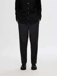 SELECTED HOMME Chinohose SLH190-REG TAPERED LEROY PLEAT PANT Dunkelblau/Blau/Dunkelgrau/Hellblau
