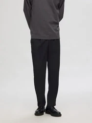 SELECTED HOMME Chinohose SLH190-REG TAPERED LEROY PLEAT PANT Dunkelblau/Blau/Dunkelgrau/Hellblau