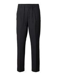 SELECTED HOMME Chinohose SLH190-REG TAPERED LEROY PLEAT PANT Dunkelblau/Blau/Dunkelgrau/Hellblau