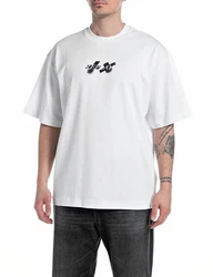 Replay T-Shirt Martin Garrix Kollektion Weiß/Schwarz