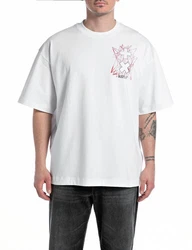 Replay T-Shirt Martin Garrix Kollektion Weiß/Rosa