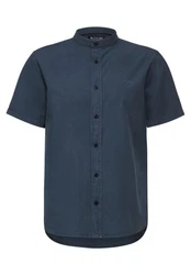 STREET ONE MEN Kurzarmhemd mit Knopfleiste Dunkelblau/Grau/Hellblau