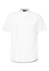 STREET ONE MEN Kurzarmhemd mit Knopfleiste Weiß/Creme