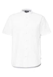 STREET ONE MEN Kurzarmhemd mit Knopfleiste Weiß/Creme