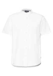 STREET ONE MEN Kurzarmhemd mit Knopfleiste Weiß/Creme