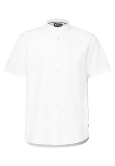 STREET ONE MEN Kurzarmhemd mit Knopfleiste Weiß/Creme STREET ONE MEN Kurzarmhemd mit Knopfleiste Weiß/Creme