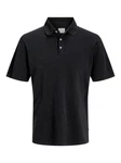 JACK & JONES Poloshirt 'WILLIAM' Schwarz/Dunkelgrau/Dunkelblau