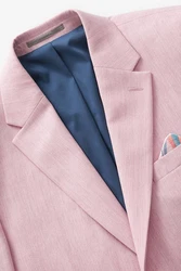 Next Baukastensakko Motion Flex Stretch Slim Fit Anzugsakko Rosa/Lila