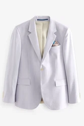 Next Baukastensakko Motion Flex Stretch Slim Fit Anzugsakko Grau/Hellblau/Lila/Fliederfarben