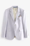 Next Baukastensakko Motion Flex Stretch Slim Fit Anzugsakko Grau/Hellblau/Lila/Fliederfarben