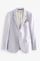 Next Baukastensakko Motion Flex Stretch Slim Fit Anzugsakko Grau/Hellblau/Lila/Fliederfarben