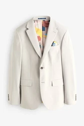 Next Baukastensakko Motionflex Stretch Skinny Fit Anzugsakko Grau/Beige/Khaki