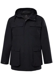 Fieldjacket Regenjacke wasserdicht Kapuze verdeckter Zipper