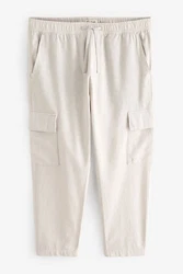 Next Cargohose mit Elastikbund Khaki/Beige