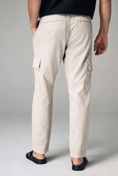 Next Cargohose mit Elastikbund Khaki/Beige